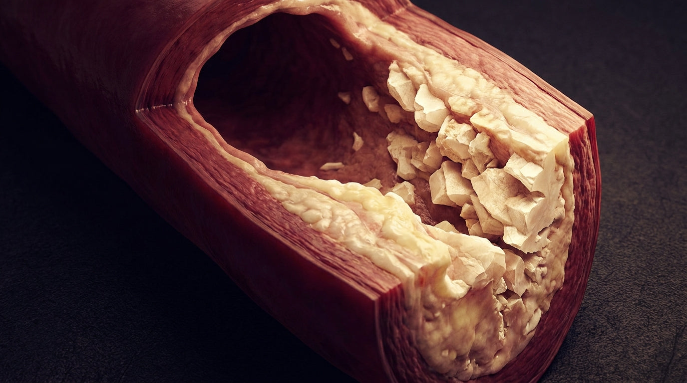 Verkalkte Arterie im Querschnitt